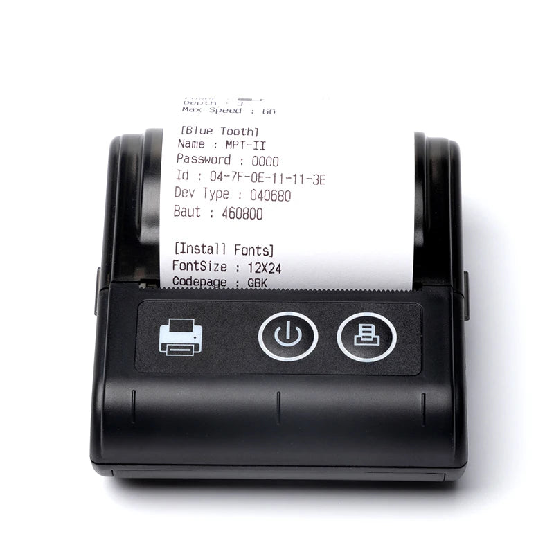 58mm Portable Bluetooth Thermal Printer | Mini Receipt Printer for iOS & Android
