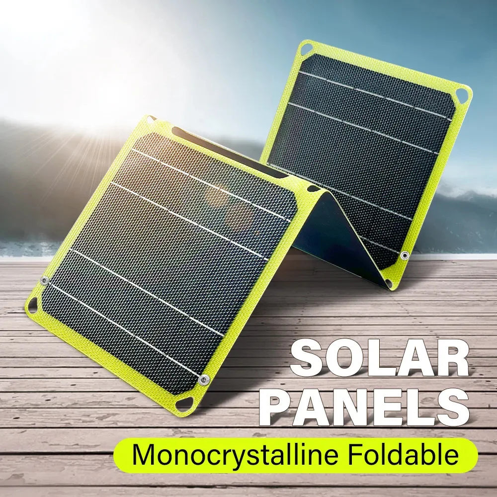 100W Foldable Solar Panel Charger | Portable USB/PD Power Bank for Camping, RV, Outdoor & Travel