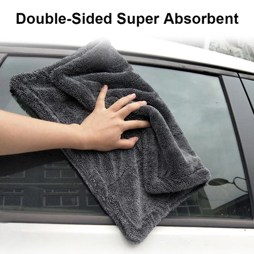 1200GSM Microfiber Car Wash Towel – Double-Sided, Scratch-Free, Ultra Absorbent