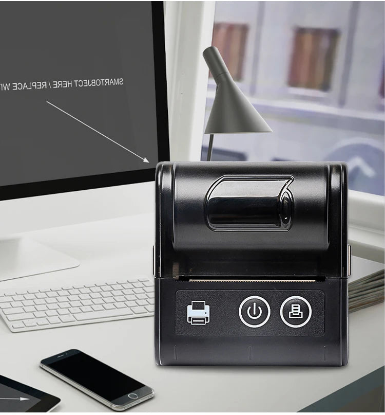 58mm Portable Bluetooth Thermal Printer | Mini Receipt Printer for iOS & Android