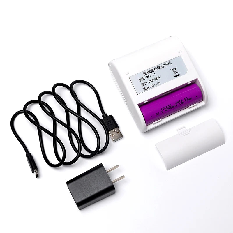 58mm Portable Bluetooth Thermal Printer | Mini Receipt Printer for iOS & Android