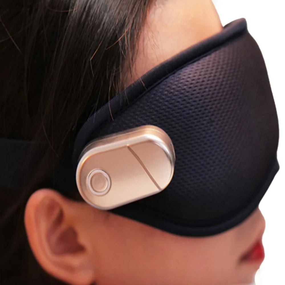 Hot & Cold Eye Mask Massager with Vibration – Heat & Ice Therapy for Eye Fatigue, Headache & Migraine Relief