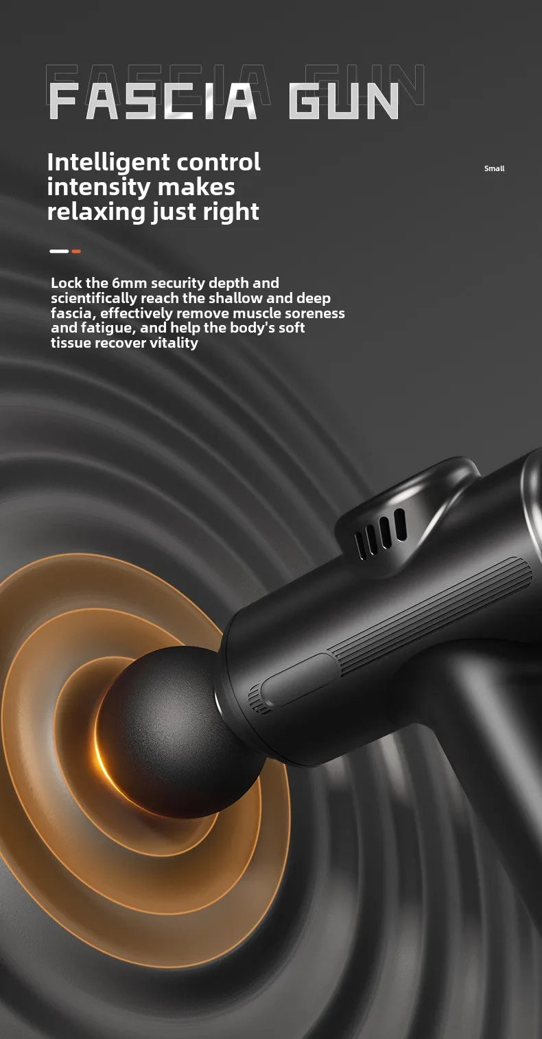 USB Rechargeable Massage Gun – Mini Percussion Therapy Device with 4 Attachments for Muscle Recovery
