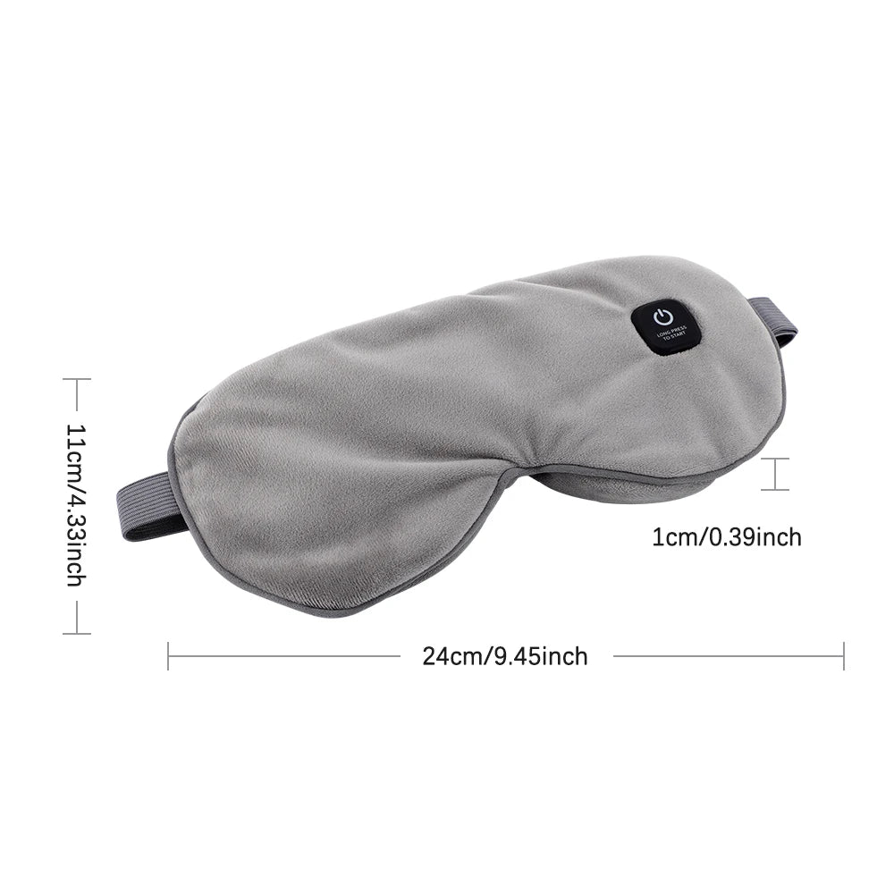 Cordless Heated Eye Mask – Warm Steam Sleep Mask for Dry Eyes & Fatigue Relief