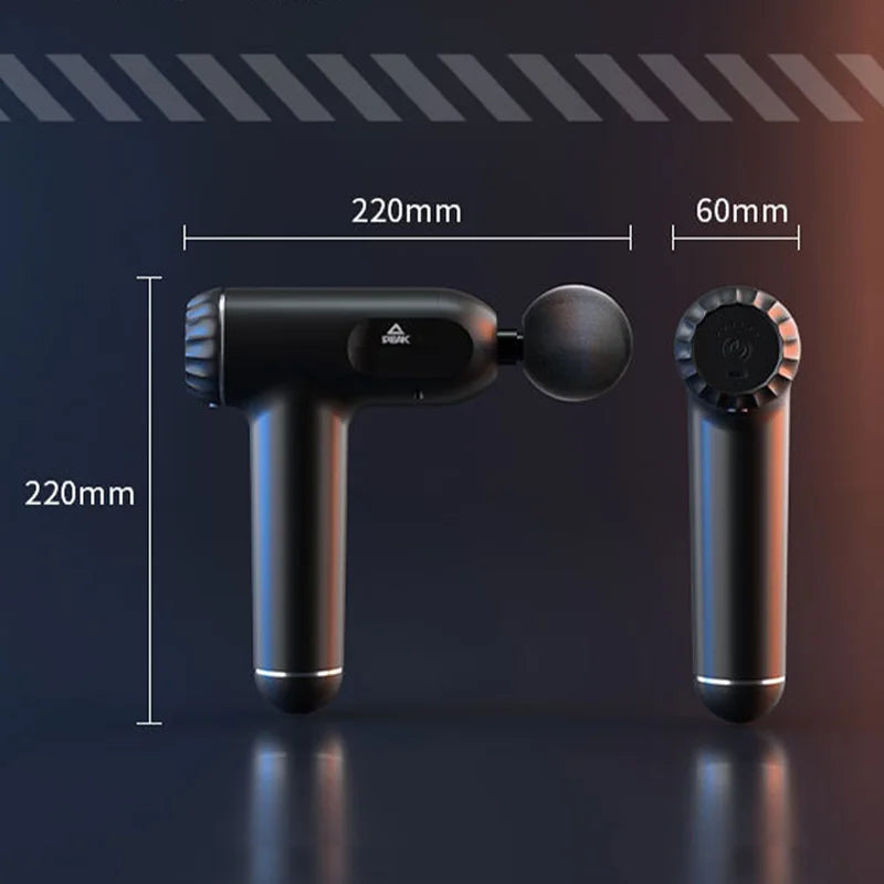 Portable Muscle Massage Gun with 8 Heads – Deep Tissue Handheld Massager