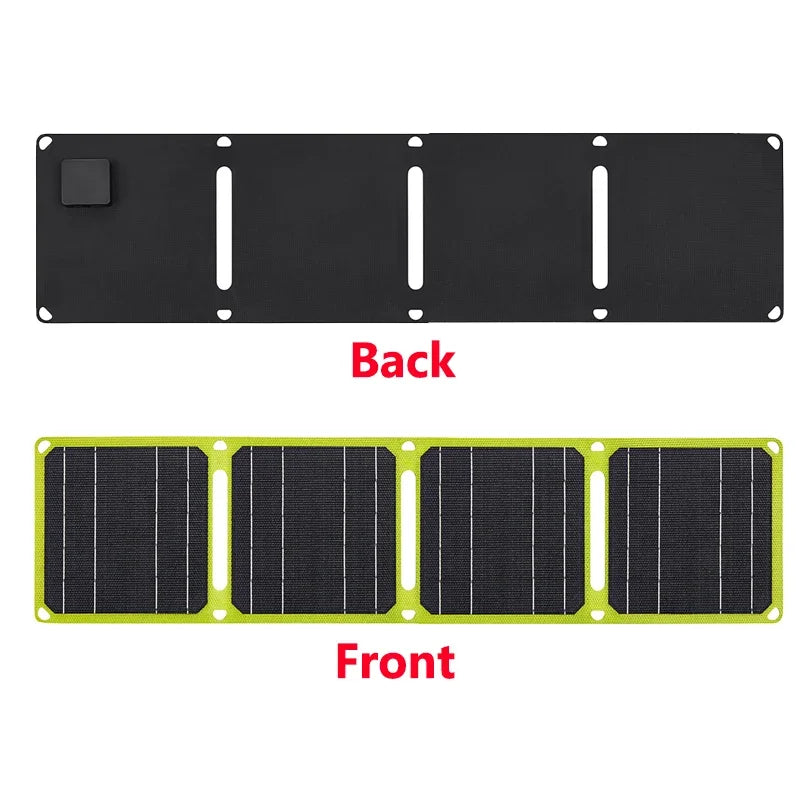 100W Foldable Solar Panel Charger | Portable USB/PD Power Bank for Camping, RV, Outdoor & Travel