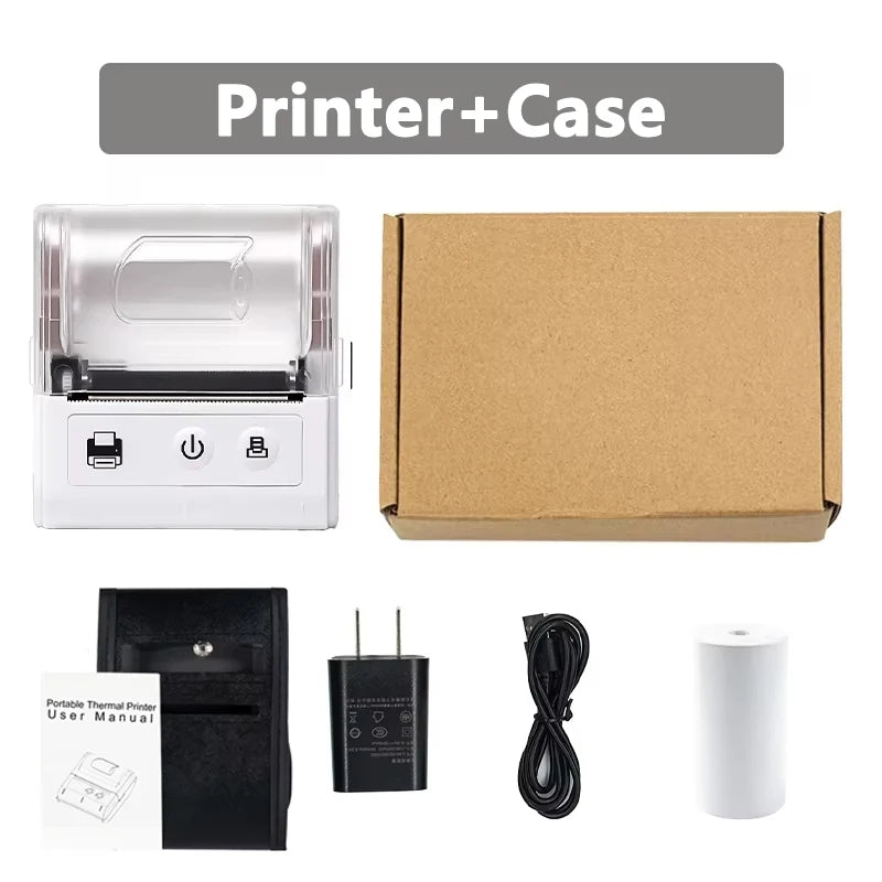 58mm Portable Bluetooth Thermal Printer | Mini Receipt Printer for iOS & Android