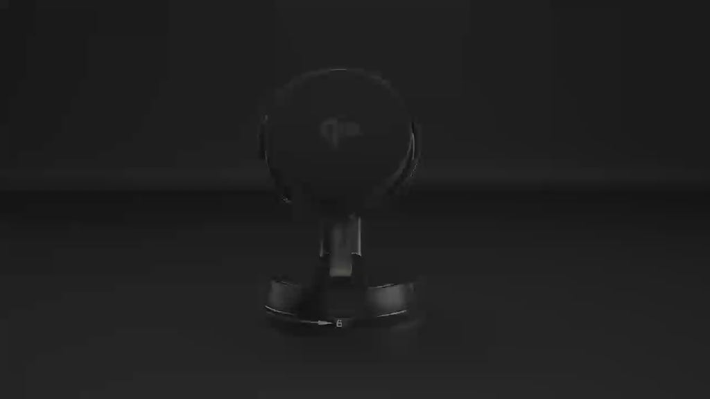15W Qi2 Wireless Car Mount Charger with Cooling Fan & RGB Lights – Magnetic Phone Holder Compatible with MagSafe